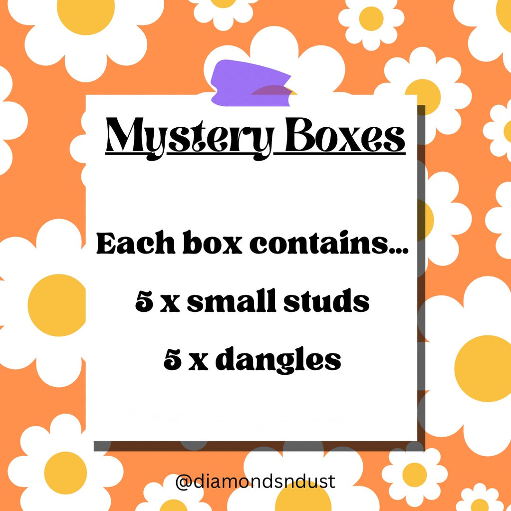 *SALE* 10 Pairs of Earrings Mystery Box (dangles & mini studs)