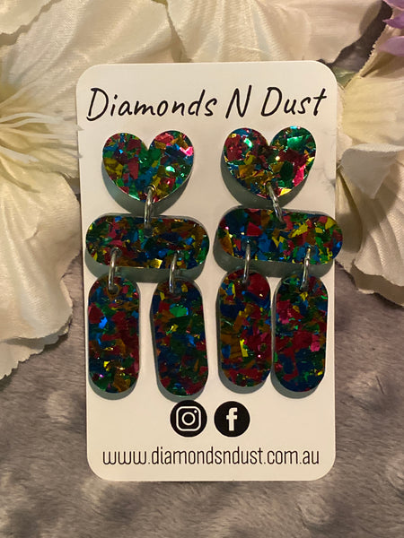 Heart Drop Earrings