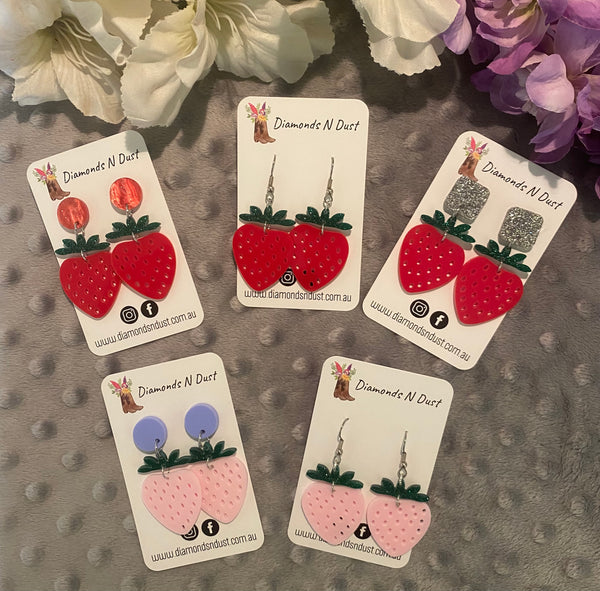 Strawberry Dangle Earrings