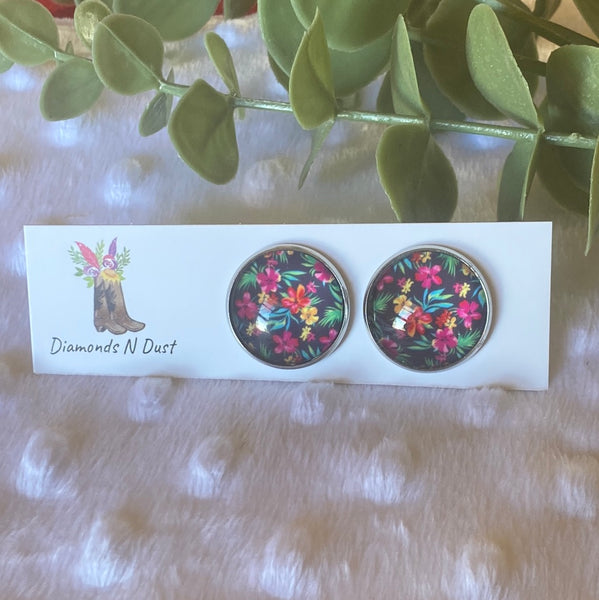 *NEW* 20mm Tropical Glass Studs