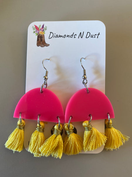 Half Moon Dangle Earrings