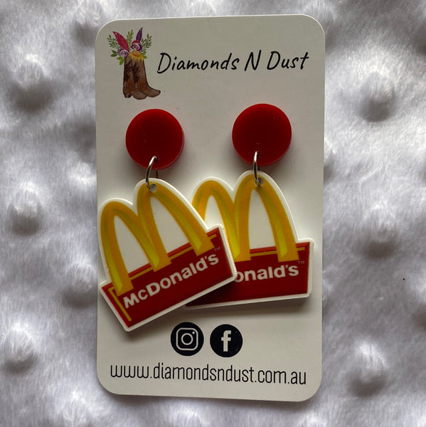 Big M Dangle Earrings