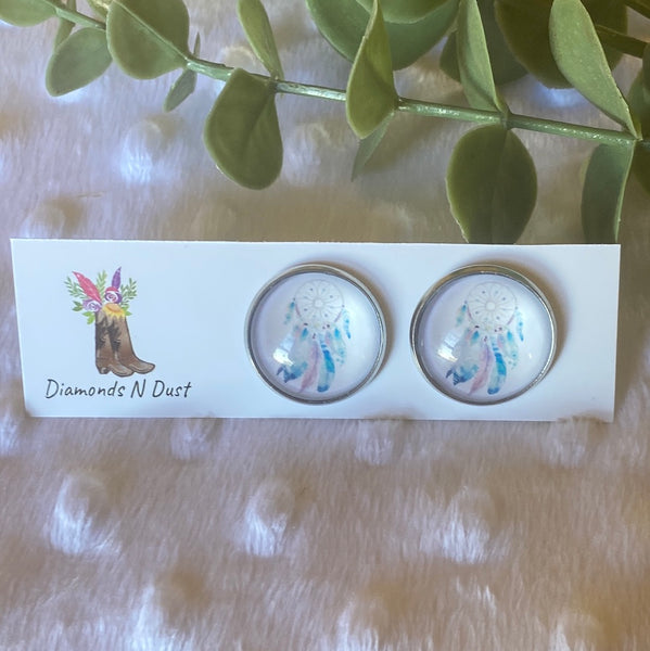 *NEW* 20mm Dream Catcher Glass Studs