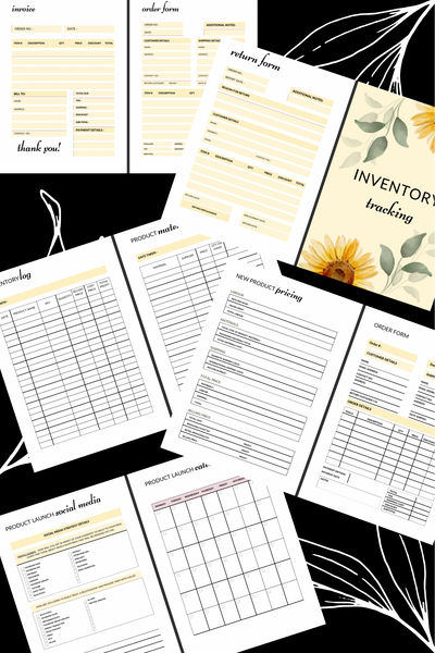 Sunflower Ultimate Digital Business Planner (80+ pages) + BONUS 2025 content planner *Digital Product ONLY*