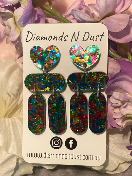 Heart Drop Earrings