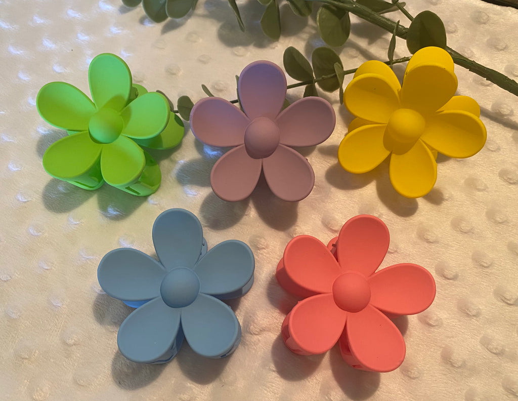 Flower Claw Hair Clip