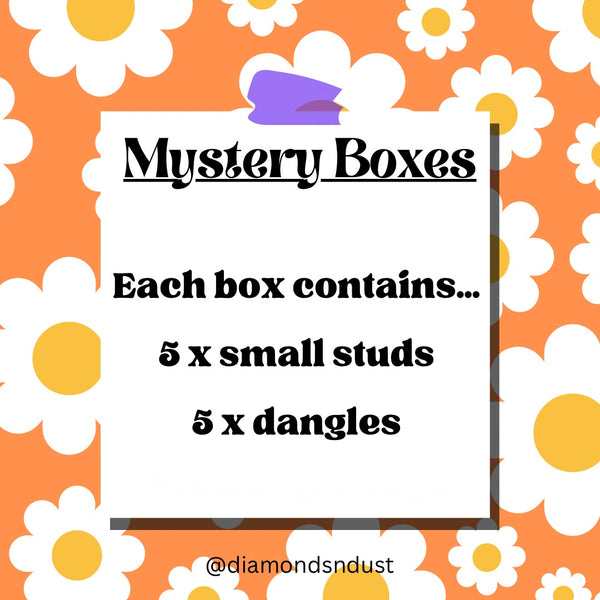 *SALE* 10 Pairs of Earrings Mystery Box (dangles & mini studs)