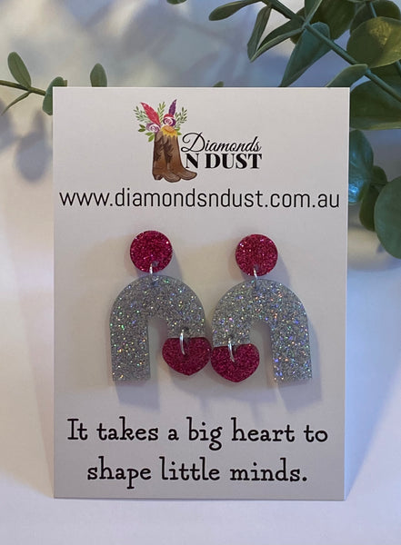 Teacher Gift - Arch Love Dangle Earrings