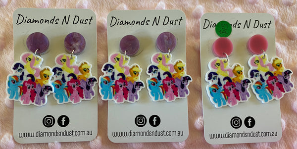 Little Pony Dangle Earrings