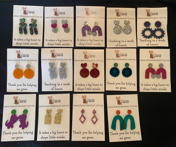 Teacher earrings