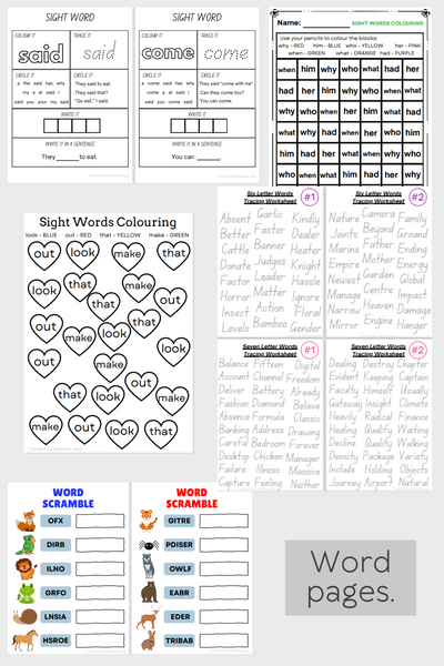 Kids Learning Resources - 500pgs