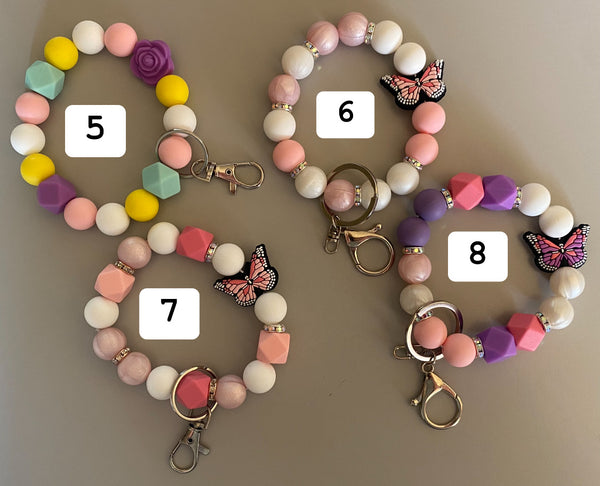 Silicone Beaded Wristlet