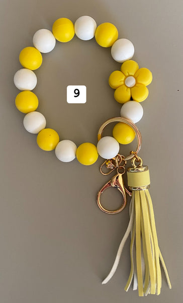 Silicone Beaded Wristlet
