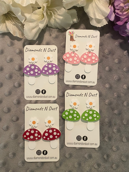 Mushroom Dangle Earrings