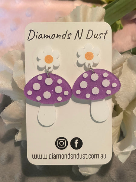 Mushroom Dangle Earrings