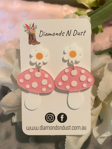 Mushroom Dangle Earrings