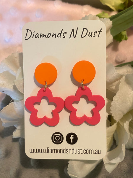 Flower Dangle Earrings