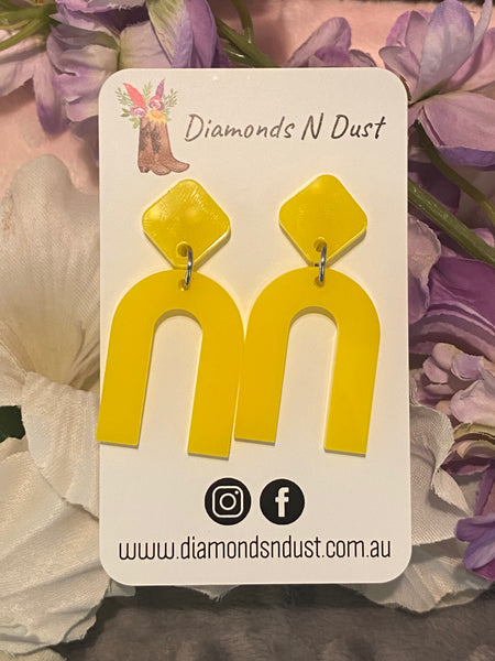 Yellow Mini Dangles (3 Styles to choose from)