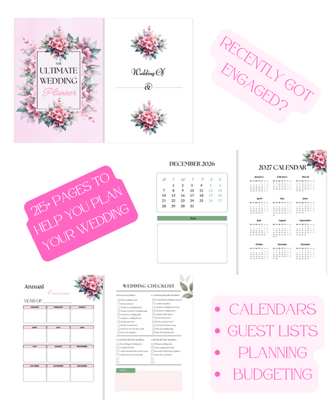 Ultimate Wedding Planner + BONUS Hen’s Party Games ideas (PDF COPY ONLY)