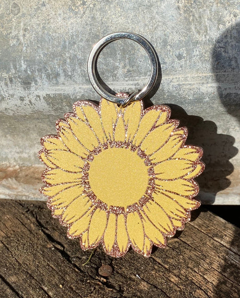 Bronze Sunflower Key ring