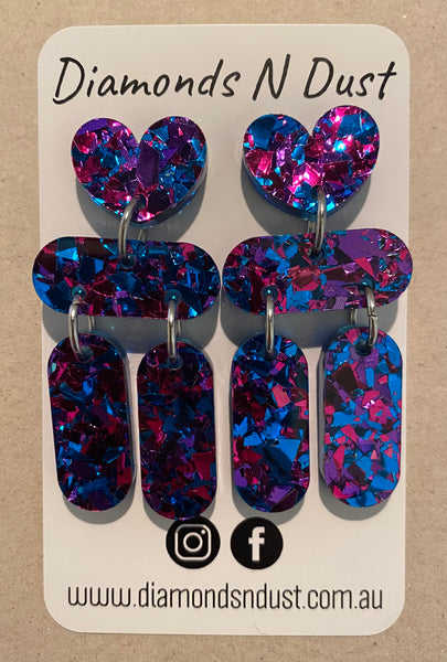 Heart Drop Dangles