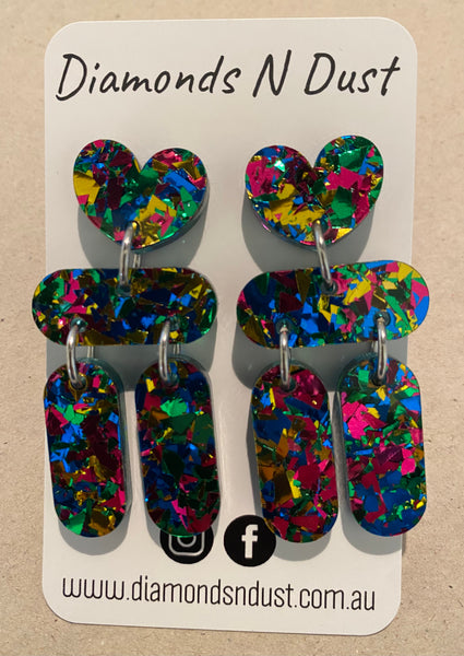 Heart Drop Earrings