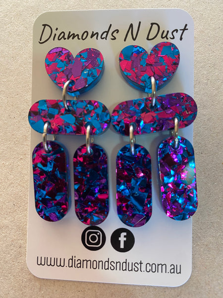 Heart Drop Dangles