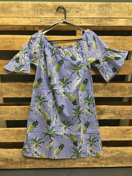 Boho Pineapple Dress (size S)