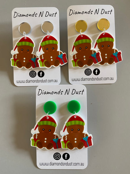 Gingerbread Dangle Earrings