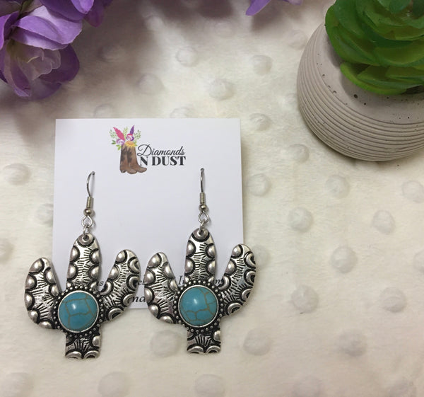 ‘Isabella’ Cactus Dangle Earrings