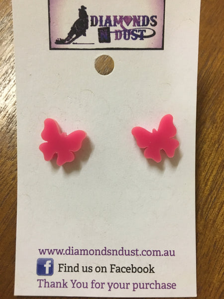 Butterfly Studs (6 colours)