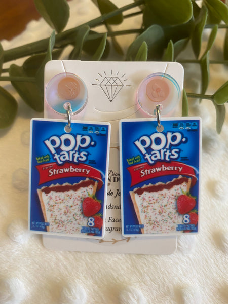 Strawberry Pop Tart Dangle Earrings