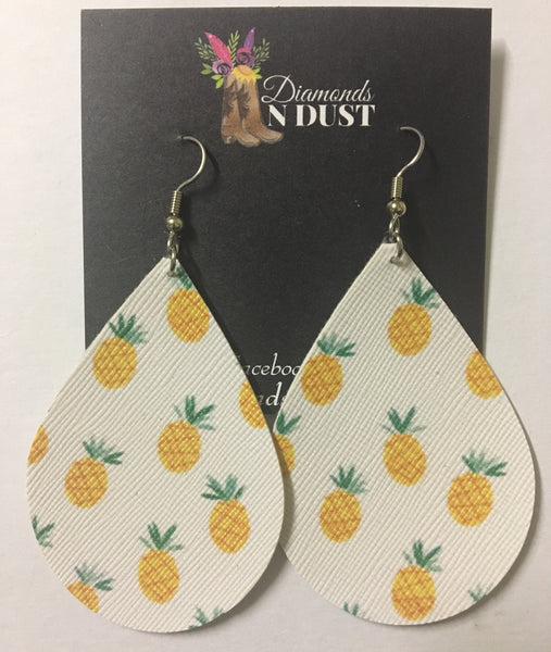Pineapple leatherette Earrings