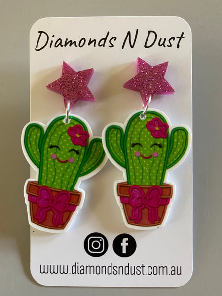 Cactus Dangle Earrings