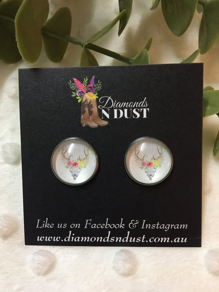 *NEW* 16mm ‘Deer’ Studs