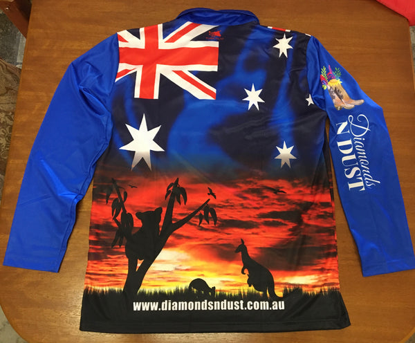 Aussie flag Fishing Shirt