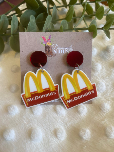 Big M Dangle Earrings