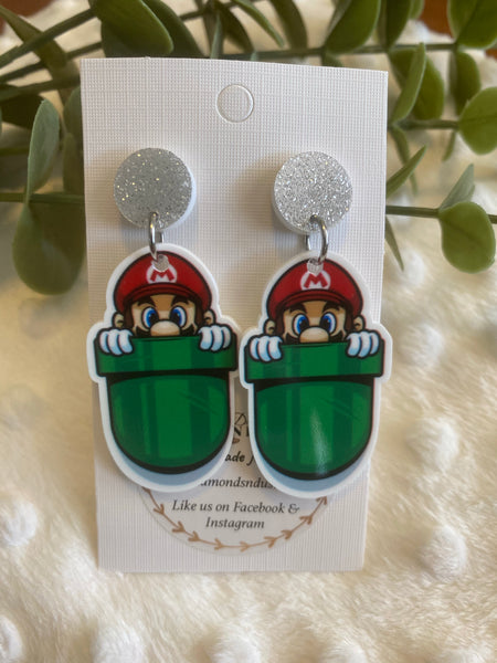 Super Mario #1 Dangle Earrings