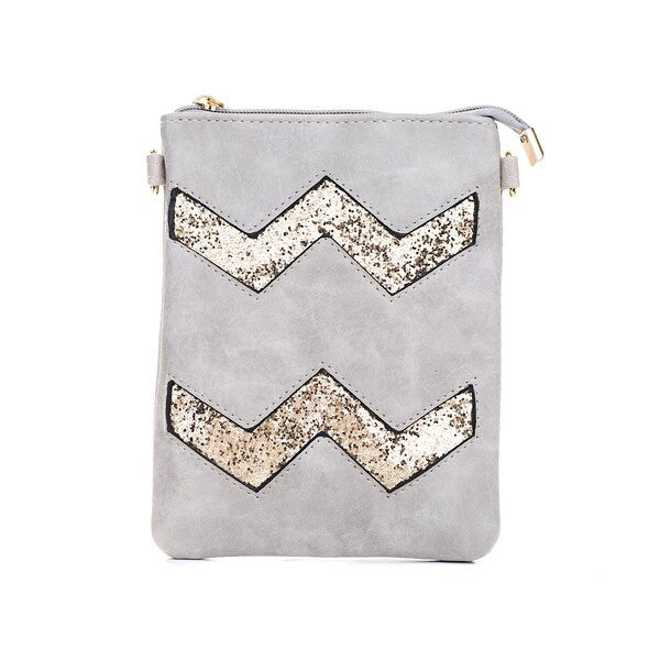 Glitter Chevron Bag (4 Colours)